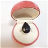 Image 4 : SILVER BLACK ONYX RING (~SIZE 7)(~WEIGHT 6.23G)