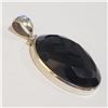 Image 2 : SILVER BLACK ONYX PENDANT(~WEIGHT 12.43G)