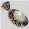 Image 2 : SILVER MOTHER OF PEARL PENDANT(~WEIGHT 5.53G)