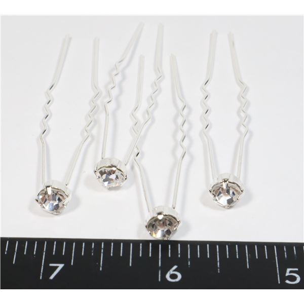 NEW RHINESTONE HAIR PINS. WEDDING HEADWEAR