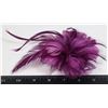 Image 1 : NEW PURPLE FEATHER COCKTAIL PARTY BROOCH