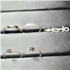 Image 1 : SILVER RING AND EARRING SET