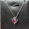 Image 1 : SILVER CUBIC ZIRCONIA NECKLACE