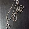 Image 3 : SILVER HEART SHIP WITH CZ NECKLACE