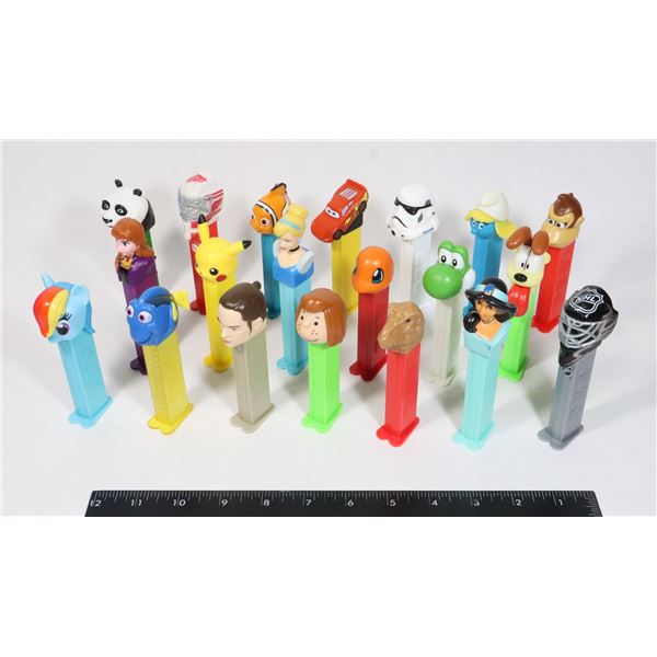 MIX OF 20 PEZ DISPENSERS