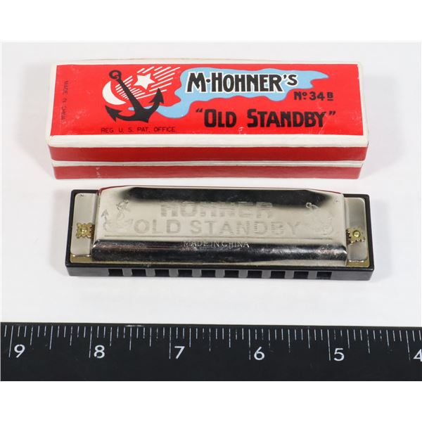 VINTAGE HARMONICA M. HOHNERS #34B “OLD STANDBY”