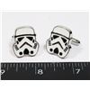 Image 1 : NEW STAR WARS THEME STORMTROOPER CUFF LINKS