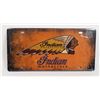 Image 1 : NEW METAL INDIAN MOTORCYCLE LICENSE PLATE