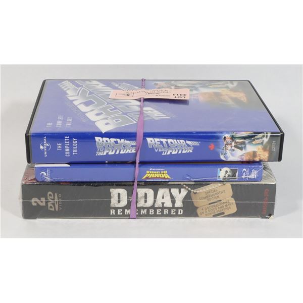 DVD LOT: BACK TO THE FUTURE TRILOGY, SEALED
