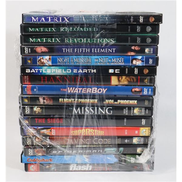 DVD LOT: MATRIX TRILOGY, CADDYSHACK, THE FIFTH