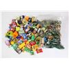 Image 1 : 65+ SHOPKINS TOYS AND BAG OF ARMY MEN AND CARS ETC