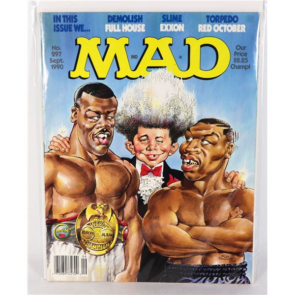 MAD MAGAZINE #297 (1990) (FEAT. ALFIE AS BOXING