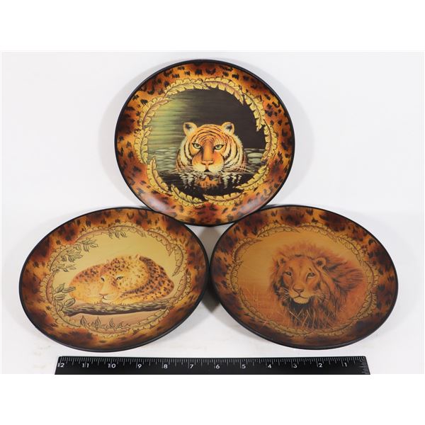 HOME INTERIORS SET OF 3 DECORATIVE PLATES