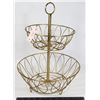 Image 1 : TWO TIER METAL FRUIT RACK