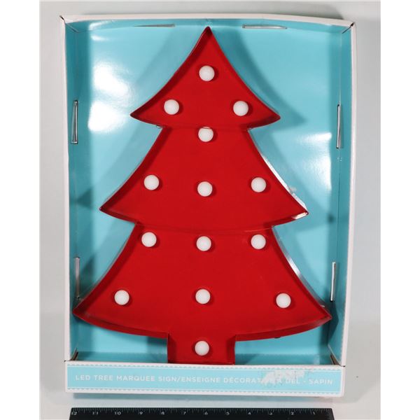 NEW LED RED TREE MARQUEE SIGN