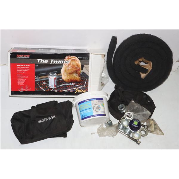 MIXED LOT A COUPLE MASTERCRAFT TOOL BAGS, AND A