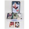 Image 1 : TIN OF ASSORTED HOCKEY CARDS, SPLIT BETWEEN