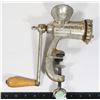 Image 1 : VINTAGE HAND CRANK MEAT GRINDER (MADE IN ENGLAND)