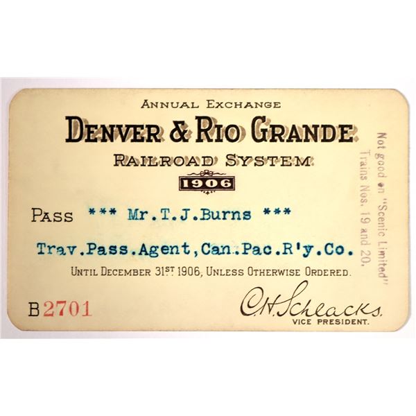 Denver & Rio Grande RR system  1906 [183395]