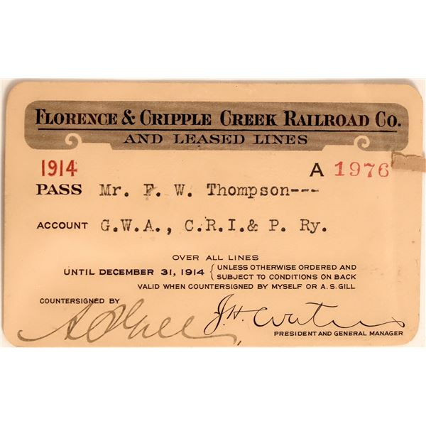 Florence & Cripple Creek RR Co 1914 [182609]
