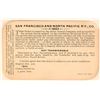 Image 2 : San Francisco & North Pacific RY Co 1893 [182613]