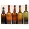 Image 2 : Eastern c. 1850's Whiskey Fifths & Sixths, 5 [185048]