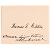 Image 1 : Civil War Autograph of Thomas Riddle last Surviving Confederate Veteran c.1954 [186168]