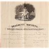 Image 2 : Civil War Officer West Point Debate Club Cert 1861 [184370]