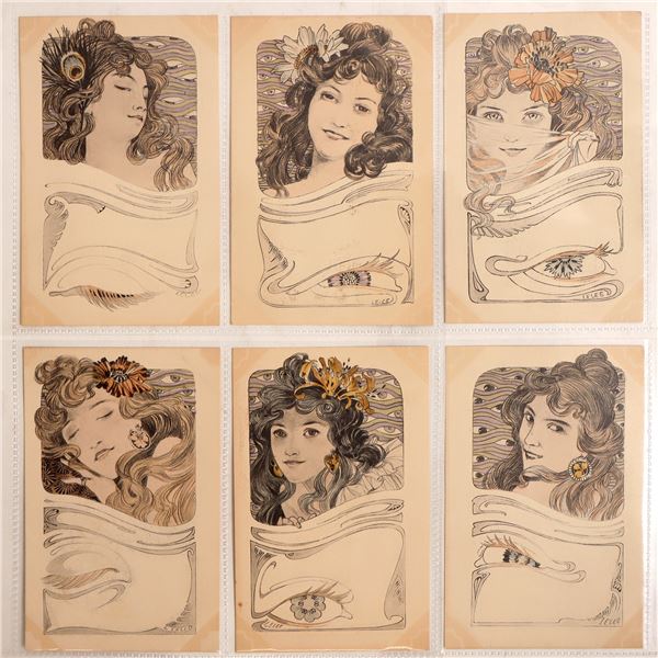 Art Nouveau - Lelee Postcards 1900 (6) [186202]