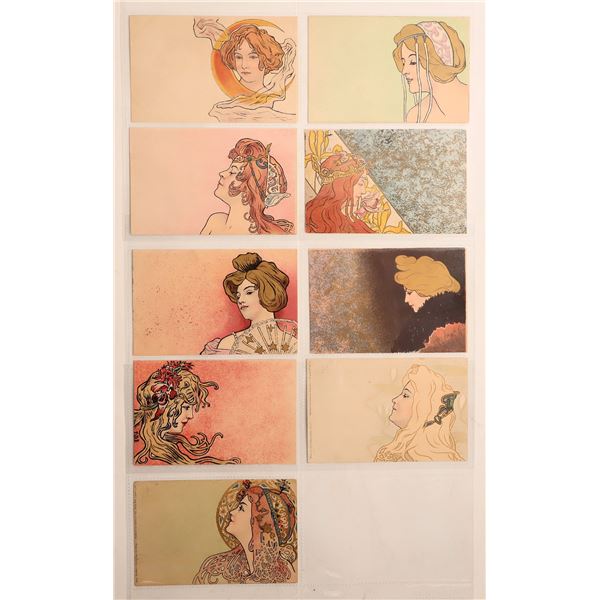 Art Nouveau - Meunier Postcards 1900 (9) [186088]