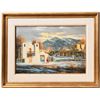 Image 1 : Metz, Gerry Watercolor 1: Cave Creek, Arizona Sunday Morning c1975 - Framed [184044]