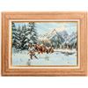 Image 1 : Metz, Gerry Watercolor 2: Arizona After the Trade c1975 - Framed [184045]