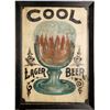 Image 1 : Advertising Art: Cool Lager Beer c1851 - Framed [184366]