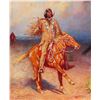 Image 2 : American Western Painting, possibly an unfinished CM Russell, c1912 [182788]