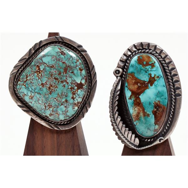 Navajo Turquoise Men's Rings (2) [186105]