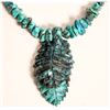 Image 2 : Carved Figural Turquoise and Nugget Turquoise Necklace [186065]
