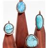 Image 1 : Large Men's Turquoise & Silver Rings (4) [186245]
