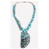 Image 1 : Leekya Style Turquoise Carving and Turquoise Nugget Necklace [186068]
