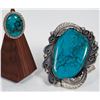 Image 1 : Navajo  Chrysocolla Bracelet and Ring [186212]