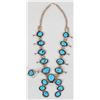Image 1 : Navajo Squash Blossom Necklace, Bisbee Baby Blue [186064]