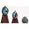 Image 1 : Navajo Turquoise  Men's Rings (3) [186098]