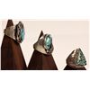 Image 2 : Navajo Turquoise  Men's Rings (3) [186098]