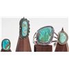Image 1 : Navajo Turquoise Bracelet and (3 ) Rings [186213]