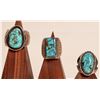 Image 2 : Navajo Turquoise Men's Rings (3) [186092]