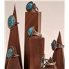 Image 2 : Navajo Turquoise Oval Rings (6) [186233]