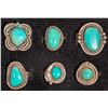 Image 2 : Navajo Turquoise Rings Six [186123]