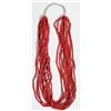 Image 1 : Red Coral Necklace, 11 Strand [186271]