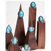 Image 1 : Rings With Sky Blue Turquoise Stones [186150]