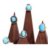 Image 1 : Sleeping Beauty Turquoise Silver Rings (5) [186240]