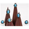 Image 1 : Sleeping Beauty Turquoise Silver Rings (6) [185498]